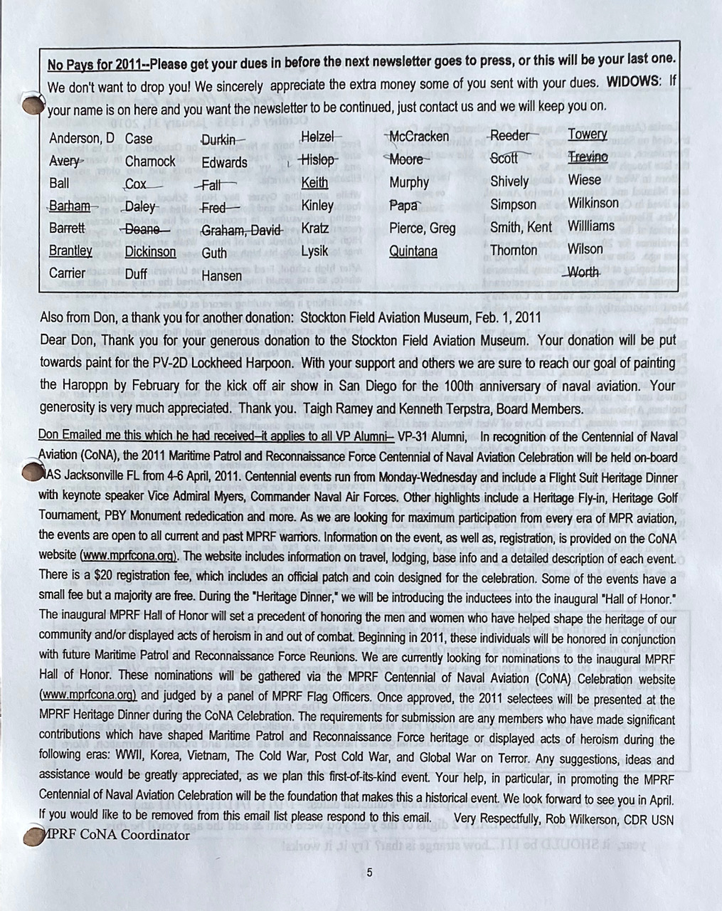 Mar-Apr. 2011 Newsletter 143